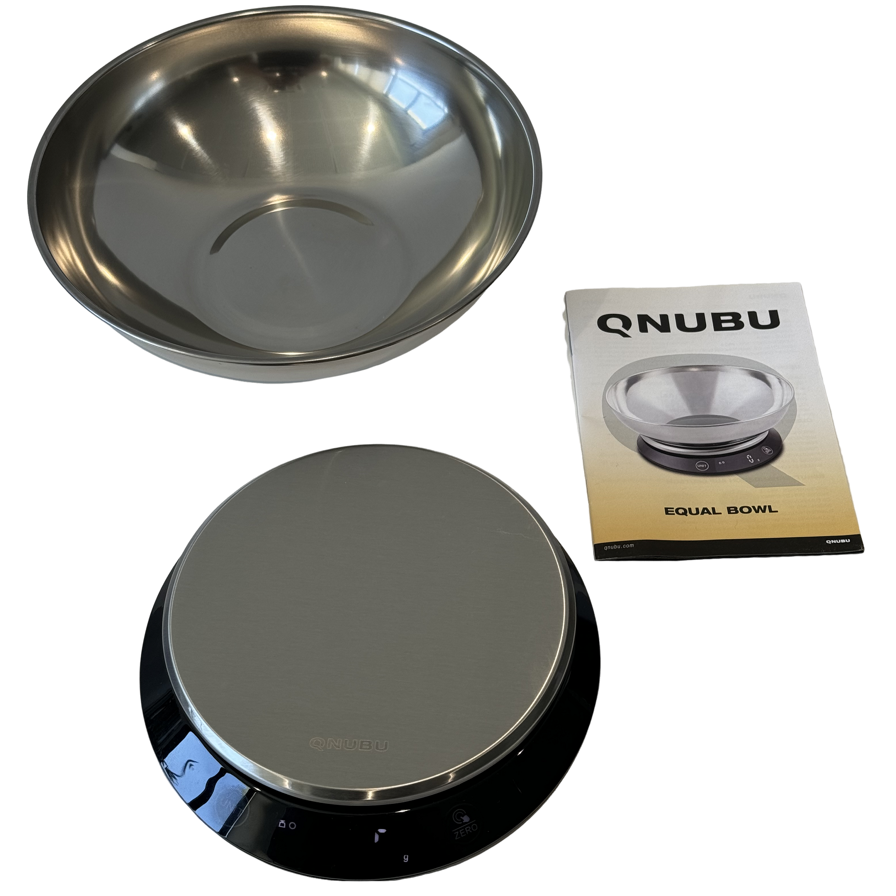 Digital Scale with Bowl - Qnubu - Equal Bowl  - (1g to 5000g - 0ml to 5000ml)