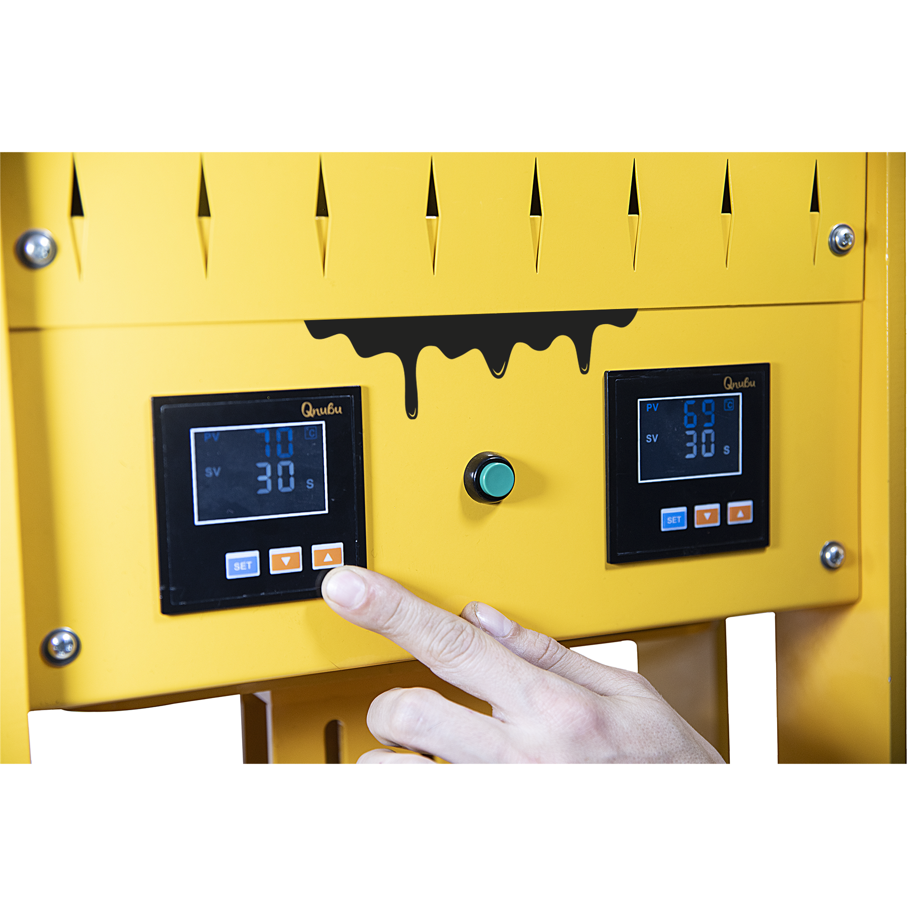 Qnubu Press Pro Lion Hydraulic 20Ton (Plate 7,6x25cm) & (Plate 12x12cm)