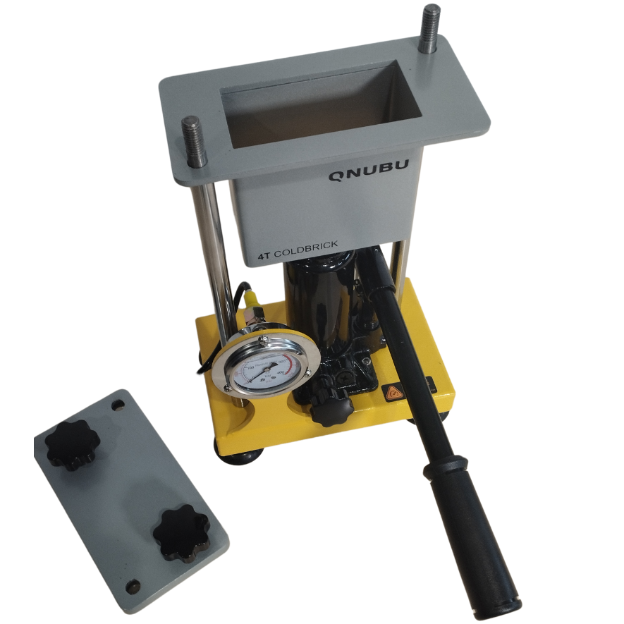 Press Qnubu Cold Brick 4 Tones with manometer (Mold 6x12)