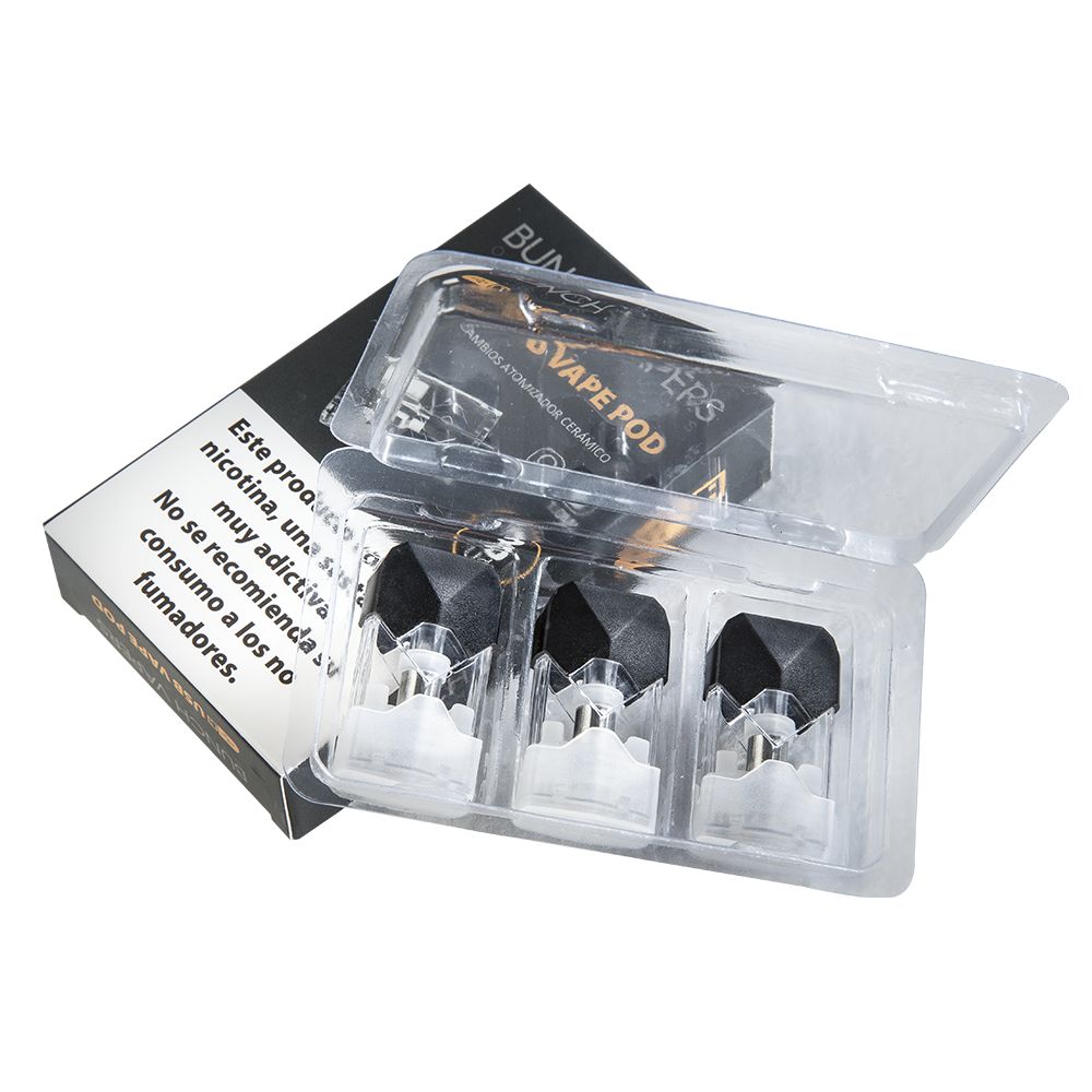 Bunch Vapers USB POD Recambio 1ml Ceramico 1.5mm (3Und)