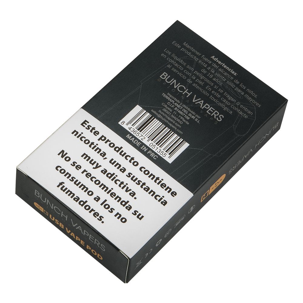 Bunch Vapers USB POD Recambio 1ml Ceramico 1.5mm (3Und)